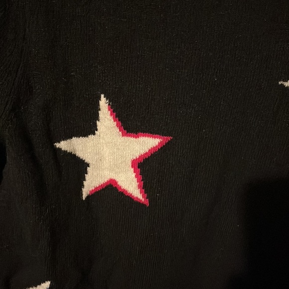 Banana Republic Italian Merino Wool Crewneck Star Sweater M - Picture 7 of 10
